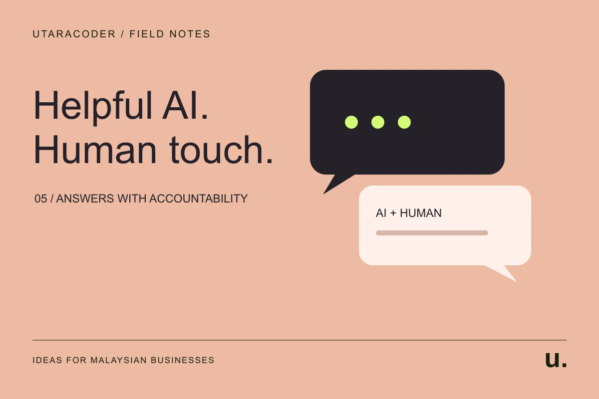Chatbot AI untuk pelanggan Malaysia kena tahu bila nak serah pada manusia
